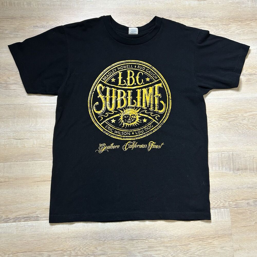 SUBLIME T-shirt LBC Ska Punk Long Beach Cali Tee Adult Men's Black